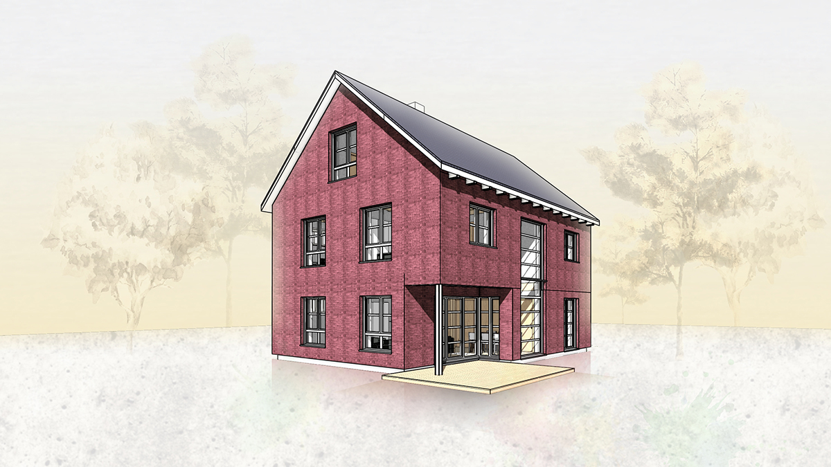 03_Holzhaus_verklinkert_nachaltig_gebaut_Verblendsteinfassade