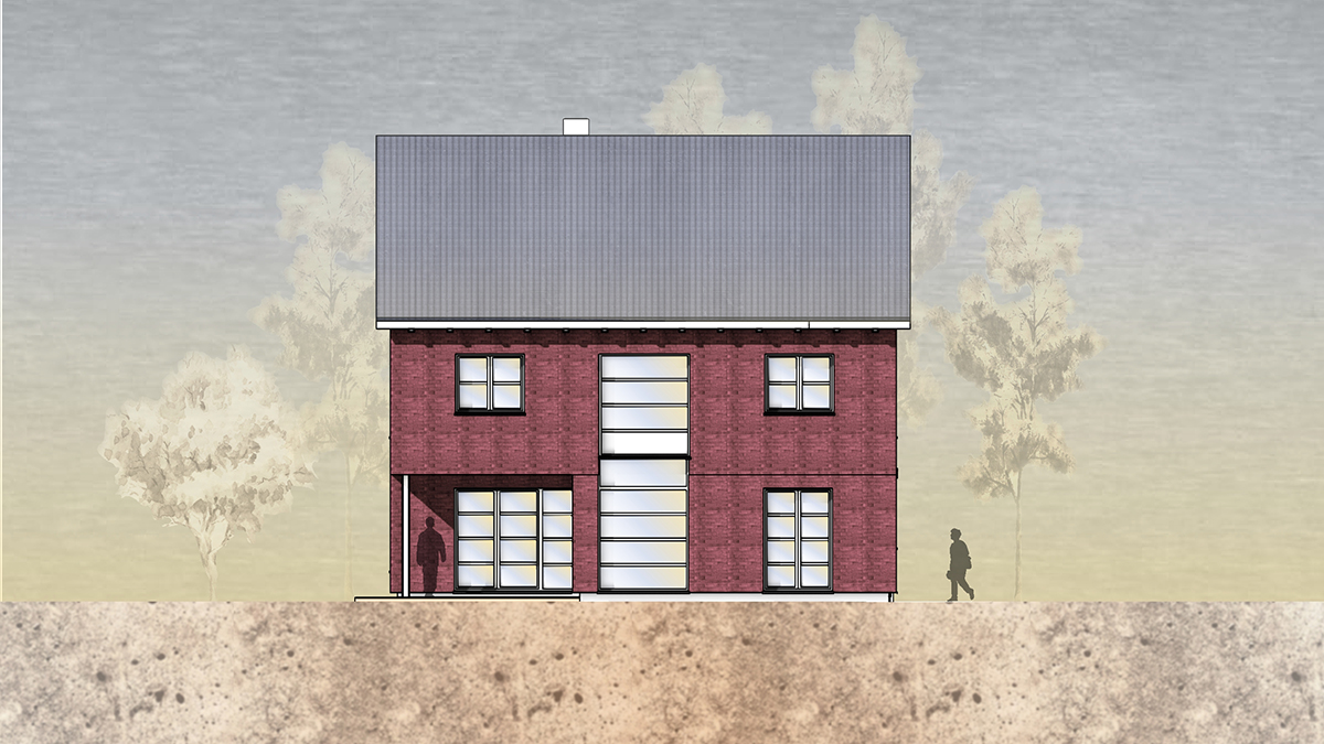 06_Einfamilienhaus_Holzrahmenbau_Backsteinfassade_Verblendstein